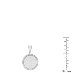 Ladies 10K White Gold Diamond Iced Out Medallion Pendant 1 Carat -H'Hen Sale Store ladies 10k gold diamond iced out medallion pendant 116ct rulerwh