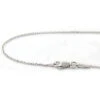 Ladies 14 Karat Solid 14K White Gold Chain 16 To 18 Inches Long