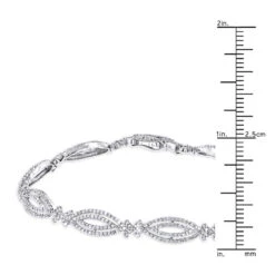 Ladies 14K White Gold Designer Diamond Bracelet 2.51ct 13 Ladies 14K White Gold Designer Diamond Bracelet 2.51ct -H'Hen Sale Store ladies 14k gold designer diamond bracelet 251ct p 6485 rulerwh