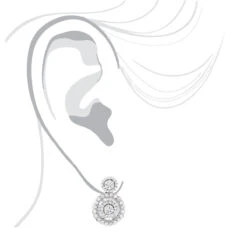 Ladies 18K White Gold Designer Diamond Earrings 1.78ct -H'Hen Sale Store ladies 18k gold designer diamond earrings 178ct p 7153 bodwh