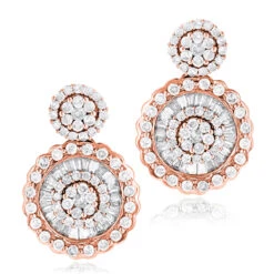 Ladies 18K White Gold Designer Diamond Earrings 1.78ct -H'Hen Sale Store ladies 18k gold designer diamond earrings 178ct p 7153 ro