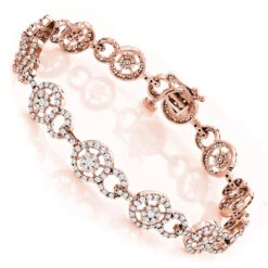 Ladies 14K White Gold Diamond Circle Bracelet 4.83 -H'Hen Sale Store ladies bracelets 14k gold diamond circle bracelet 483 p 6487 ro