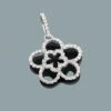 Ladies Cutout Diamond Flower Pendant 0.26ct 14K White Gold -H'Hen Sale Store ladies cutout diamond flower pendant 026ct 14k gold 1