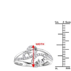 Ladies Designer Diamond Ring 0.26ct 10K White Gold 13 Ladies Designer Diamond Ring 0.26ct 10K White Gold -H'Hen Sale Store ladies designer diamond ring 026ct 10k gold rulerwh