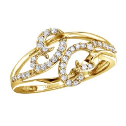 Ladies Designer Diamond Ring 0.26ct 10K White Gold 9 Ladies Designer Diamond Ring 0.26ct 10K White Gold -H'Hen Sale Store ladies designer diamond ring 026ct 10k gold ye