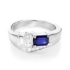 Ladies Diamond And Sapphire Ring 14K White Gold 0.13ctd 0.50cts 1 Ladies Diamond And Sapphire Ring 14K White Gold 0.13ctd 0.50cts -H'Hen Sale Store ladies diamond and sapphire ring 14k 013ctd 050cts p 29671 wh