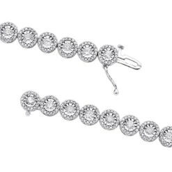 Ladies Diamond Circle Bracelet 14K White Gold 4.66ct -H'Hen Sale Store ladies diamond circle bracelet 14k 466ct p 43658 backwh 20201006