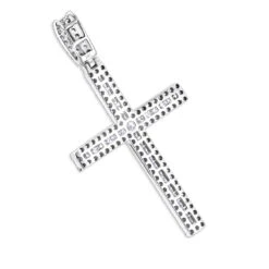Ladies Diamond Crosses 14K White Gold Diamond Cross Pendant 1.36ct -H'Hen Sale Store ladies diamond crosses 14k diamond cross pendant 136ct p 6541 backwh