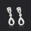 Ladies Diamond Drop Earrings 0.28ct 10K Rose Gold