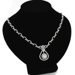 Ladies Diamond Drop Necklace 1.70ct 14K Rose Gold -H'Hen Sale Store ladies diamond drop necklace 170ct 14k gold 3