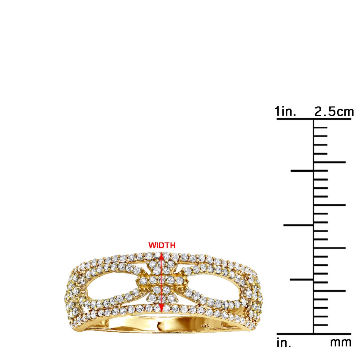 Ladies Diamond Flower Ring 0.46ct 14K White Gold 11 Ladies Diamond Flower Ring 0.46ct 14K White Gold - Image 9