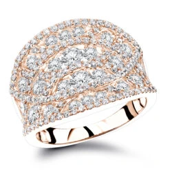 Ladies Diamond 3 Ct 14K White Gold Unique Right Hand Ring 11 Ladies Diamond 3 Ct 14K White Gold Unique Right Hand Ring -H'Hen Sale Store ladies diamond right hand rings 35ct 14k gold unique jewelry cage ring ro