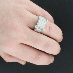 Unique Engagement Or Right Hand Ladies Diamond Ring 14K White Gold 1.35ct -H'Hen Sale Store ladies diamond ring 14k 175ct p 42551bod