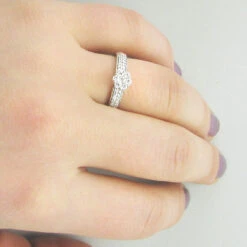 Ladies 14K White Gold Cluster Diamond Ring 0.50ct 7 Ladies 14K White Gold Cluster Diamond Ring 0.50ct -H'Hen Sale Store ladies diamond rings 14k cluster diamond ring 050ct p 6798bod