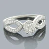 Ladies 14K White Gold Cluster Diamond Ring 0.59ct -H'Hen Sale Store ladies diamond rings 14k cluster diamond ring 059ct p 6800