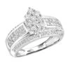 Ladies 14K White Gold Cluster Diamond Ring 1.55ct 1 Ladies 14K White Gold Cluster Diamond Ring 1.55ct -H'Hen Sale Store ladies diamond rings 14k cluster diamond ring 155ct p 6795 wh