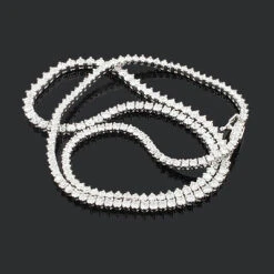 Ladies Diamond Tennis Necklace 8.63ct 18K White Gold 7 Ladies Diamond Tennis Necklace 8.63ct 18K White Gold -H'Hen Sale Store ladies diamond tennis necklace 863ct 18k gold 2
