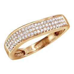 Ladies Pave Diamond Band 0.23ct 14K White Gold -H'Hen Sale Store ladies pave diamond band 023ct 10k gold ro