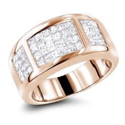 Ladies Princess Cut Diamond Wedding Band 1.5ct 14K White Gold 10 Ladies Princess Cut Diamond Wedding Band 1.5ct 14K White Gold -H'Hen Sale Store ladies princess cut diamond wedding band 155ct 14k gold ro