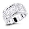 Ladies Princess Cut Diamond Wedding Band 1.5ct 14K White Gold -H'Hen Sale Store ladies princess cut diamond wedding band 155ct 14k gold wh