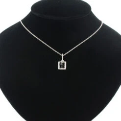 Ladies Silver Pendant With Black And White Diamonds 0.65ct -H'Hen Sale Store ladies silver pendant with black and white diamonds 065ct p 48206bod