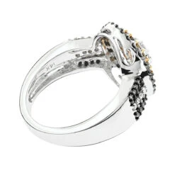 Front Page -H'Hen Sale Store ladies white brown black diamond ring 111ct 14k gold backwh