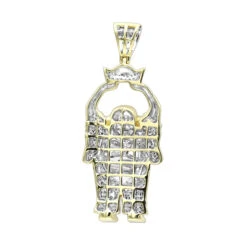Large 1 Carat 10K Yellow Gold Smiling Diamond Buddha Pendant For Men -H'Hen Sale Store large 1 carat solid 10k gold smiling diamond buddha pendant for men backye