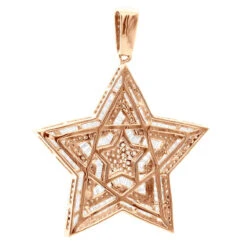 Large 2 Inch Men's Diamond Star Pendant 14K White Gold 5 Carats 15 Large 2 Inch Men's Diamond Star Pendant 14K White Gold 5 Carats -H'Hen Sale Store large 2 inch mens diamond star pendant 14k white rose yellow gold 5 carats 803233 back rose