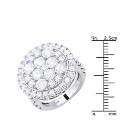 Large 5 Carat Diamond Ring For Women 14K White Gold 17 Large 5 Carat Diamond Ring For Women 14K White Gold -H'Hen Sale Store large 5 carat diamond ring for women in 14k yellow rose or white gold rulerwh 20211228