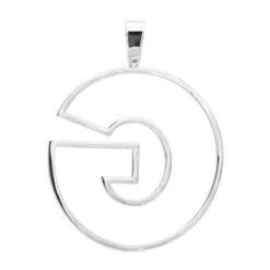 Oversized 10K Yellow Gold Custom Made Diamond Initial Letter Pendant For Men 2 Carat -H'Hen Sale Store large custom made diamond letter initial pendant for men 10k gold 2 carats 000920 back white