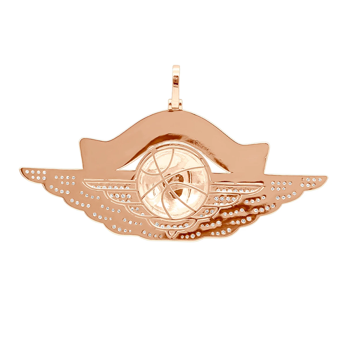 Large Custom Made Men's Diamond Basketball Pendant W Initials Solid 10K Yellow Gold 8 Large Custom Made Men's Diamond Basketball Pendant W Initials Solid 10K Yellow Gold - Image 6