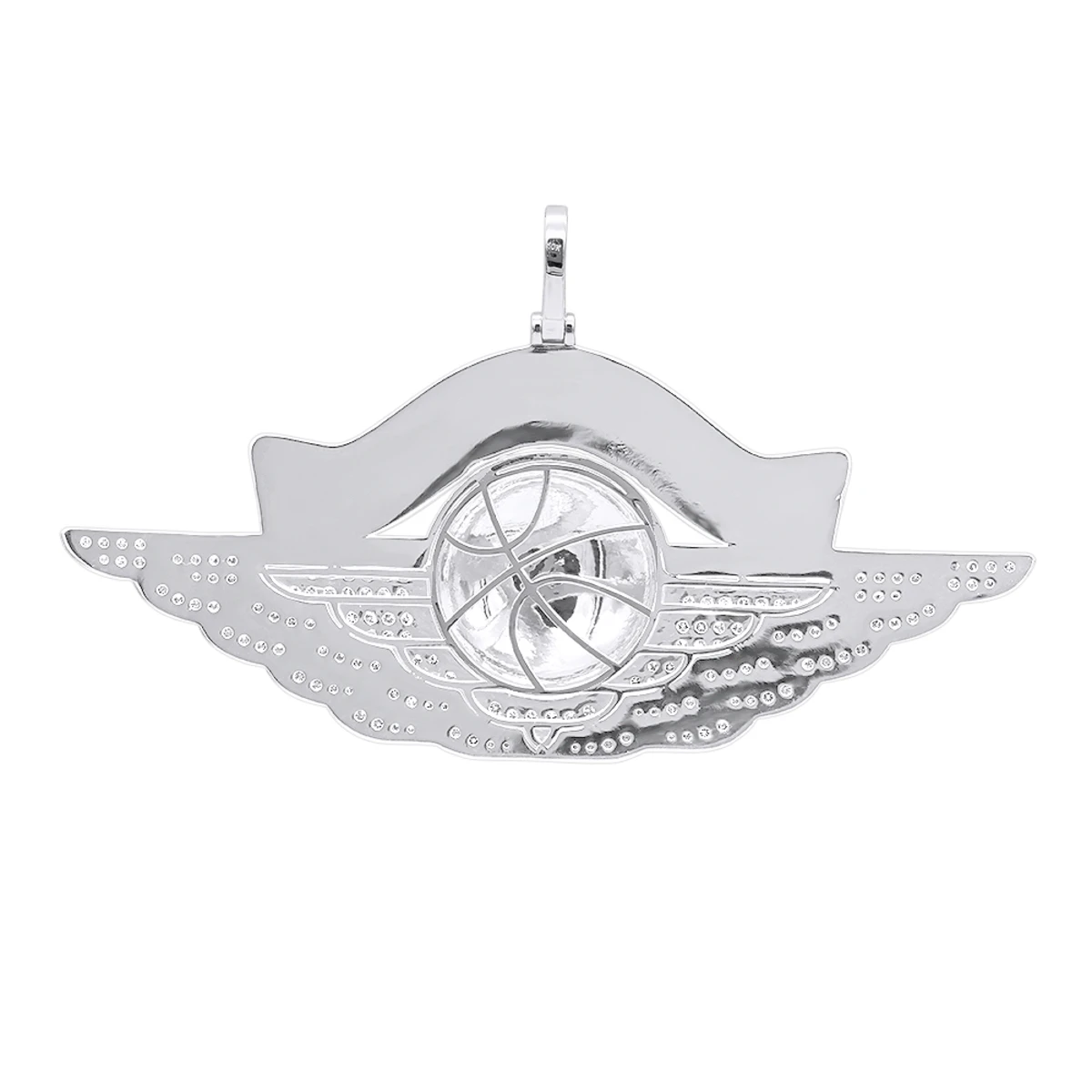 Large Custom Made Men's Diamond Basketball Pendant W Initials Solid 10K Yellow Gold 6 Large Custom Made Men's Diamond Basketball Pendant W Initials Solid 10K Yellow Gold - Image 4