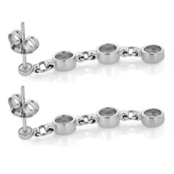 Large Diamond Drop Earrings 0.55ct 14K White Gold 10 Large Diamond Drop Earrings 0.55ct 14K White Gold -H'Hen Sale Store large diamond drop earrings 055ct 14k gold backwh