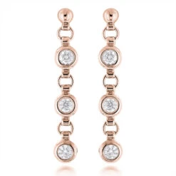 Large Diamond Drop Earrings 0.55ct 14K White Gold 9 Large Diamond Drop Earrings 0.55ct 14K White Gold -H'Hen Sale Store large diamond drop earrings 055ct 14k gold ro