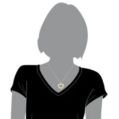 Large Diamond Heart Necklace 14K Yellow Gold 3.0ct -H'Hen Sale Store large diamond heart necklace 14k 320ct p 27759 bodye