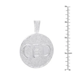 Large Iced Out Custom Diamond Medallion Pendant For Men 14K White Gold 10 Carats -H'Hen Sale Store large iced out custom diamond medallion pendant for men 14k gold 10 carats 018007 rulerwh