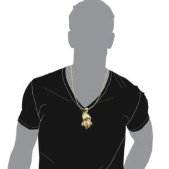 Large Men's 14K Yellow Gold Praying Hands Pendant With Diamond Bail 3 Inches Long 14 Large Men's 14K Yellow Gold Praying Hands Pendant With Diamond Bail 3 Inches Long -H'Hen Sale Store large mens 14k gold praying hands pendant with diamond bail 3 inches long body yellow 1686625643