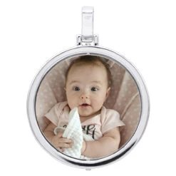 Large Personalized Diamond Circle Photo Pendant 14K Yellow Gold Round Picture Medallion 13 Large Personalized Diamond Circle Photo Pendant 14K Yellow Gold Round Picture Medallion -H'Hen Sale Store large personalized diamond circle photo pendant 14k gold round picture medallion 000941 back white