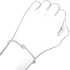 Love And Friendship Women's Diamond Bangle Bracelet 14K White Gold 1.1ct Luxurman -H'Hen Sale Store love and friendship womens diamond bangle bracelet 14k gold 11ct luxurman bodwh