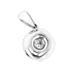 Luccello Designer Diamond Circle Pendant 0.42ct 18K White Gold -H'Hen Sale Store luccello designer diamond circle pendant 042ct 18k gold backwh