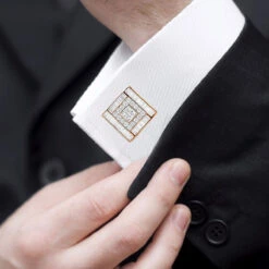 Luccello Designer 14K White Gold & Diamond Cufflinks For Men Gold Cuff Links 7.47ct -H'Hen Sale Store luccello designer gold cuff links with diamonds 747ct 14k p 48168 body rose