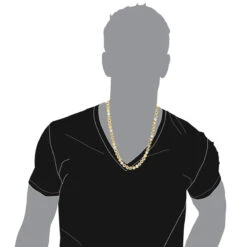 LUXURMAN 10K Yellow Gold White Yellow Black Diamond Necklace For Men 5.5ct Chain -H'Hen Sale Store luxurman 10k gold white yellow black diamond necklace for men 55ct chain bodye