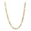 LUXURMAN 10K Yellow Gold White Yellow Black Diamond Necklace For Men 5.5ct Chain