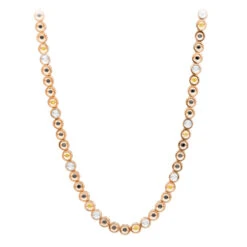 LUXURMAN 10K Yellow Gold White Yellow Black Diamond Necklace For Men 5.5ct Chain -H'Hen Sale Store luxurman 10k gold white yellow black diamond necklace for men 55ct chain ro