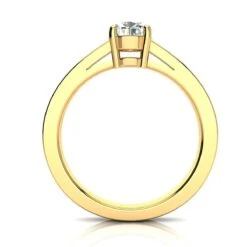 Luxurman 14K Yellow Gold Classic Diamond Engagement Ring 0.65ct -H'Hen Sale Store luxurman 14k gold classic diamond engagement ring 065ct bod