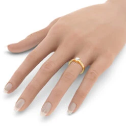 Luxurman 14K Yellow Gold Classic Diamond Engagement Ring 0.65ct -H'Hen Sale Store luxurman 14k gold classic diamond engagement ring 065ct box