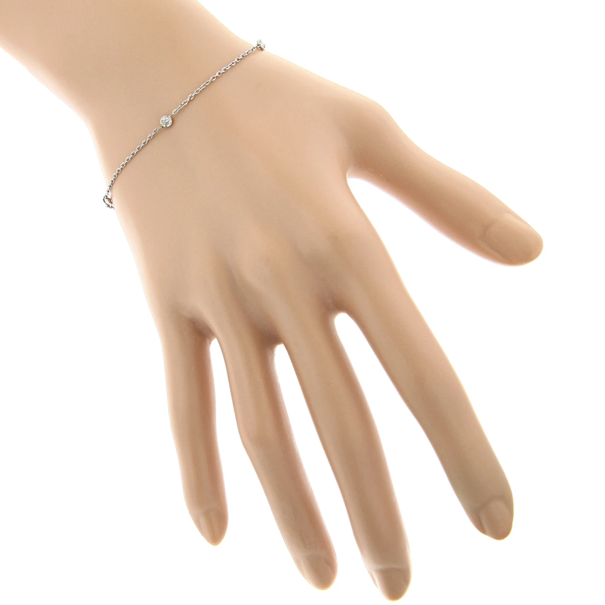 Luxurman 14K White Gold Diamond By The Yard Bracelet For Women 1/2 Carat 7in 6 Luxurman 14K White Gold Diamond By The Yard Bracelet For Women 1/2 Carat 7in - Image 4