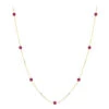 Luxurman 14K Yellow Gold Ladies Chain Necklace With Rubies By The Yard 1.6ct 16in 2 Luxurman 14K Yellow Gold Ladies Chain Necklace With Rubies By The Yard 1.6ct 16in -H'Hen Sale Store luxurman 14k gold ladies chain necklace with rubies by the yard 16ct 16in mainye