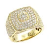 Luxurman 14K Yellow Gold Men's Diamond Ring Square Shape 2.5ct Pinky Ring 1 Luxurman 14K Yellow Gold Men's Diamond Ring Square Shape 2.5ct Pinky Ring -H'Hen Sale Store luxurman 14k gold mens diamond ring square shape 2 5ct pinky ring mainye