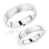 Luxurman 18K White Gold Diamond Matching His And Hers Wedding Band Set Comfort Fit -H'Hen Sale Store luxurman 18k gold diamond matching his and hers wedding band set comfort fit mainwh